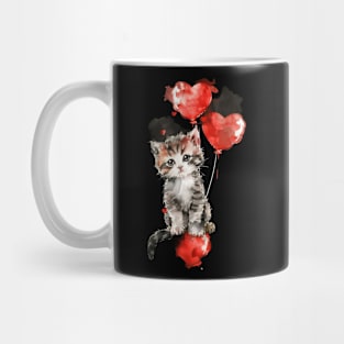 Cat Rainbow Confetti Mug